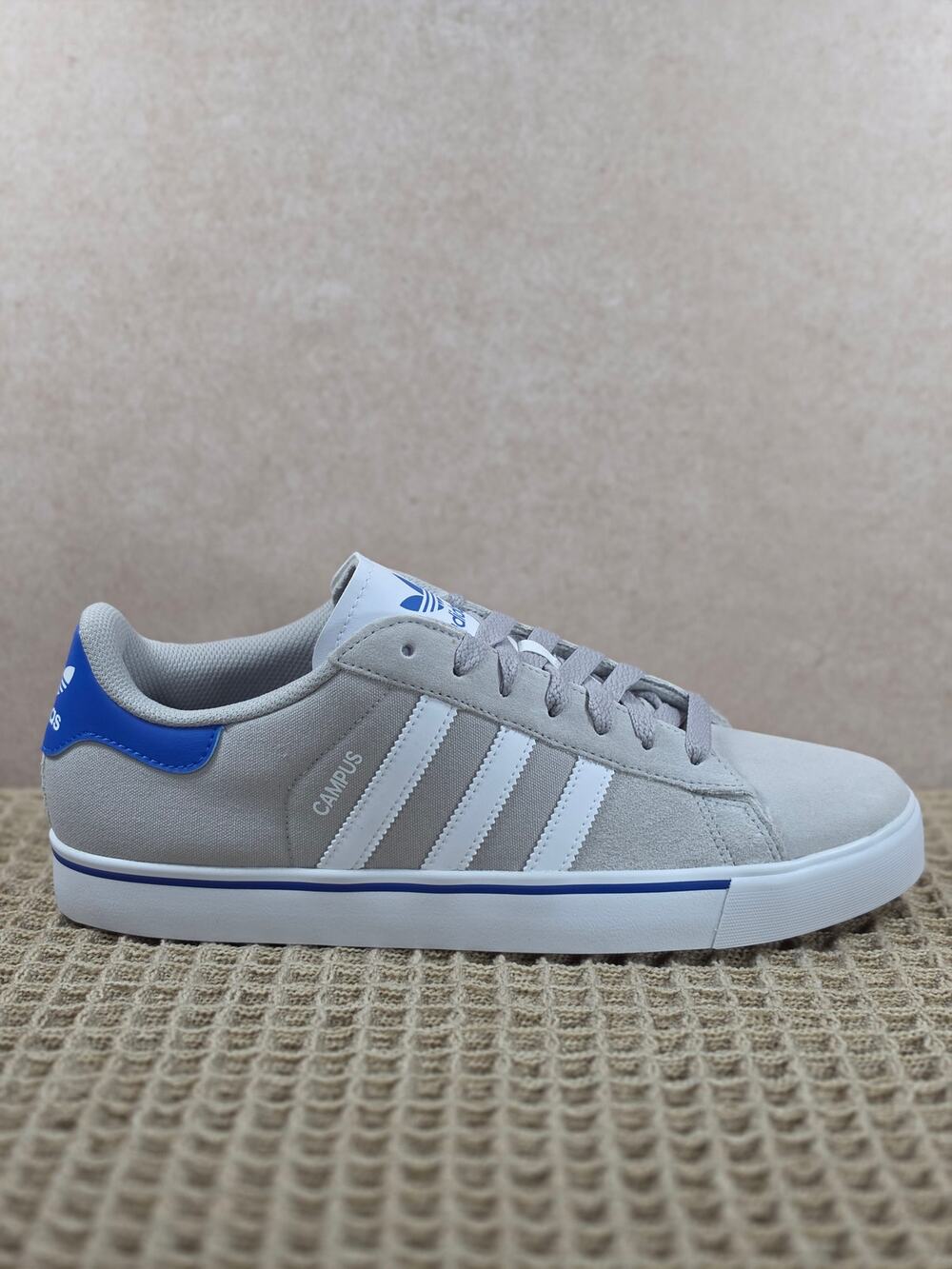 Adidas Campus Vulc – Men’s 12 – Grey/White/Blue – BNIB Suede Skate Style